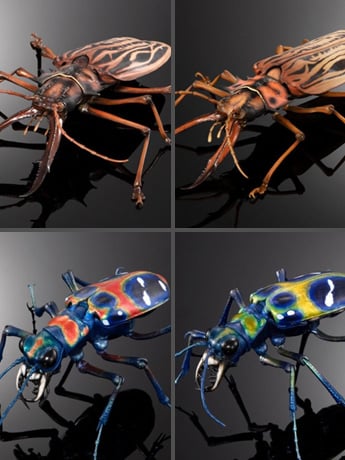 The Diversity of Life on Earth Advance Sabertooth Longhorn Beetle & Tiger Beetle Exclusive Set image 2