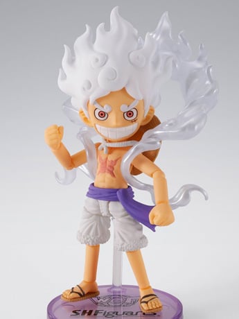One Piece S.H.Figuarts x World Collectable Figure Monkey D. Luffy (Gear 5 Ver.) Exclusive image 2