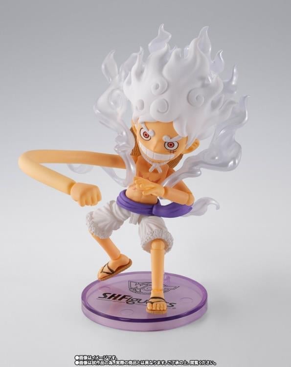 One Piece S.H.Figuarts x World Collectable Figure Monkey D. Luffy (Gear 5 Ver.) Exclusive image 6