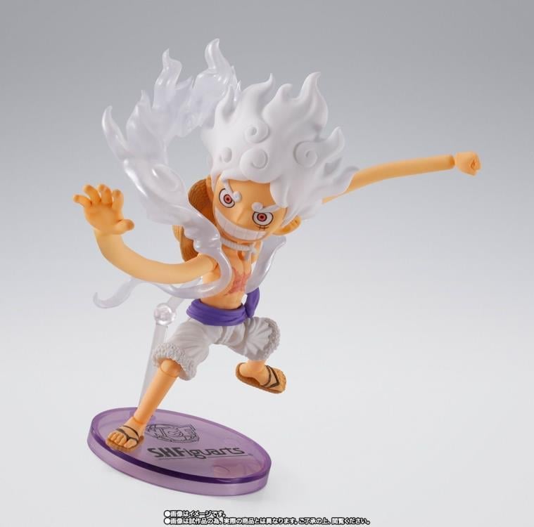 One Piece S.H.Figuarts x World Collectable Figure Monkey D. Luffy (Gear 5 Ver.) Exclusive image 7