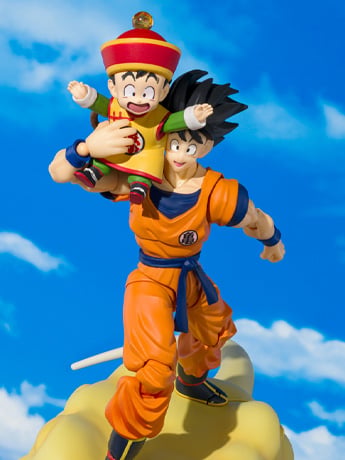 Dragon Ball Z S.H.Figuarts Son Goku & Son Gohan (Childhood) with Nimbus Cloud Exclusive Set image 2