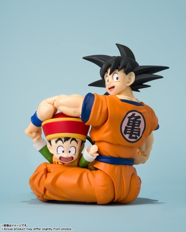 Dragon Ball Z S.H.Figuarts Son Goku & Son Gohan (Childhood) with Nimbus Cloud Exclusive Set image 4