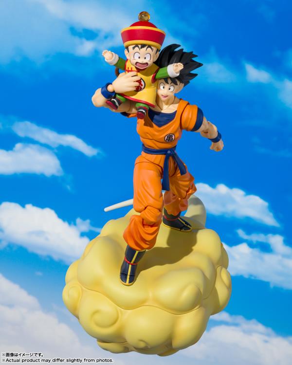 Dragon Ball Z S.H.Figuarts Son Goku & Son Gohan (Childhood) with Nimbus Cloud Exclusive Set image 8