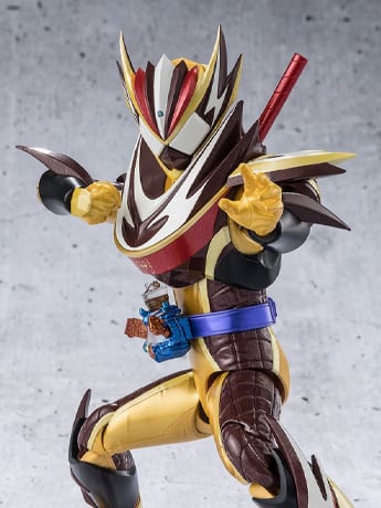 Kamen Rider Gavv S.H.Figuarts Kamen Rider Valen (Frappe Custom Ver.) & Saku To Effect Parts Exclusive Set image 2