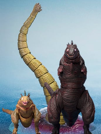 Shin Godzilla S.H.MonsterArts Godzilla 2nd Form & 3rd Form & Giant Unidentified Creature Set image 2