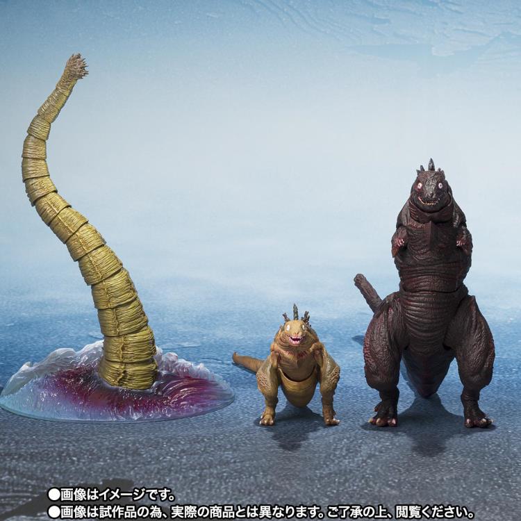 Shin Godzilla S.H.MonsterArts Godzilla 2nd Form & 3rd Form & Giant Unidentified Creature Set image 4