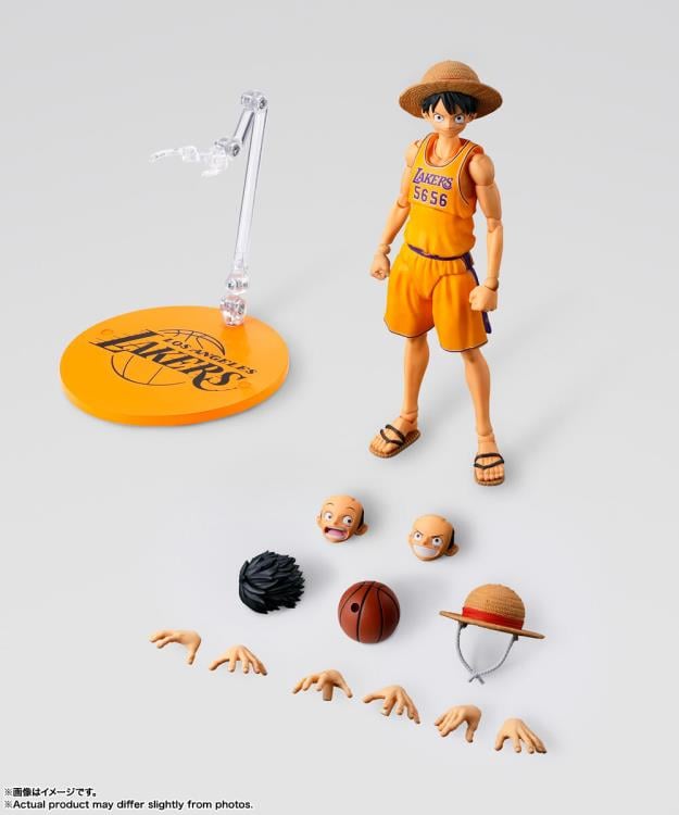 One Piece x NBA S.H.Figuarts Monkey D. Luffy (Los Angeles Lakers) Exclusive image 10