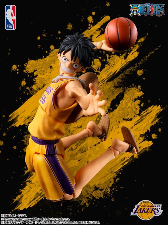 One Piece x NBA S.H.Figuarts Monkey D. Luffy (Los Angeles Lakers) Exclusive image 3