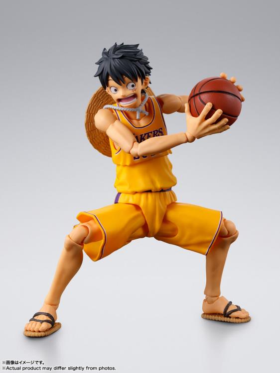 One Piece x NBA S.H.Figuarts Monkey D. Luffy (Los Angeles Lakers) Exclusive image 5