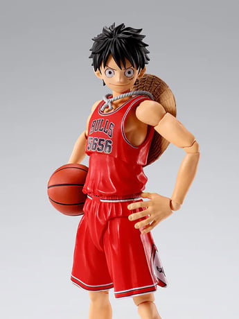 One Piece x NBA S.H.Figuarts Monkey D. Luffy (Chicago Bulls) Exclusive image 2