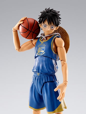 One Piece x NBA S.H.Figuarts Monkey D. Luffy (Golden State Warriors) Exclusive image 2