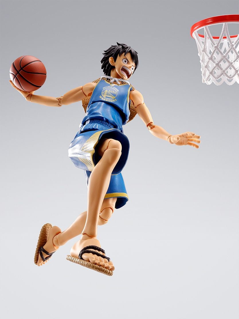 One Piece x NBA S.H.Figuarts Monkey D. Luffy (Golden State Warriors) Exclusive image 4