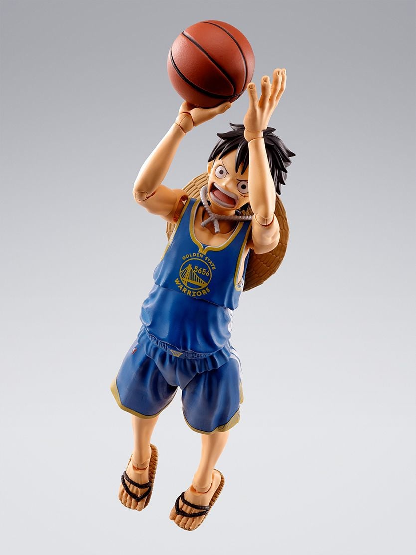 One Piece x NBA S.H.Figuarts Monkey D. Luffy (Golden State Warriors) Exclusive image 5