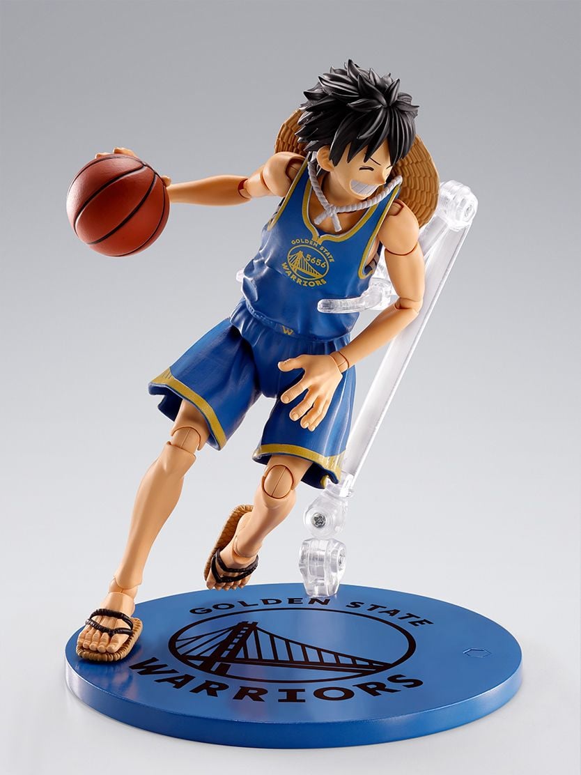 One Piece x NBA S.H.Figuarts Monkey D. Luffy (Golden State Warriors) Exclusive image 6