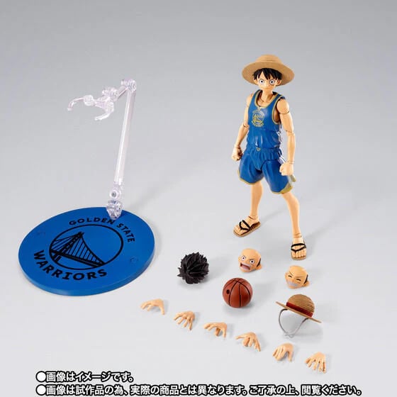 One Piece x NBA S.H.Figuarts Monkey D. Luffy (Golden State Warriors) Exclusive image 8