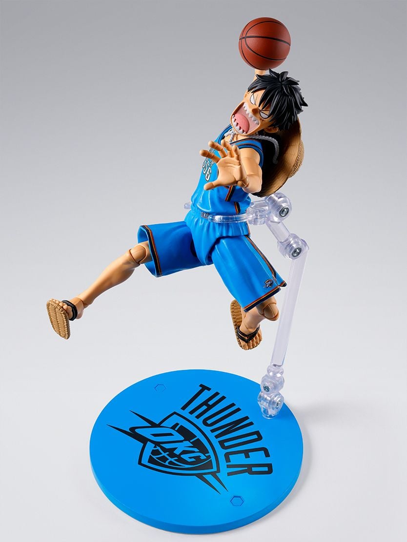 One Piece x NBA S.H.Figuarts Monkey D. Luffy (Oklahoma City Thunder) Exclusive image 5