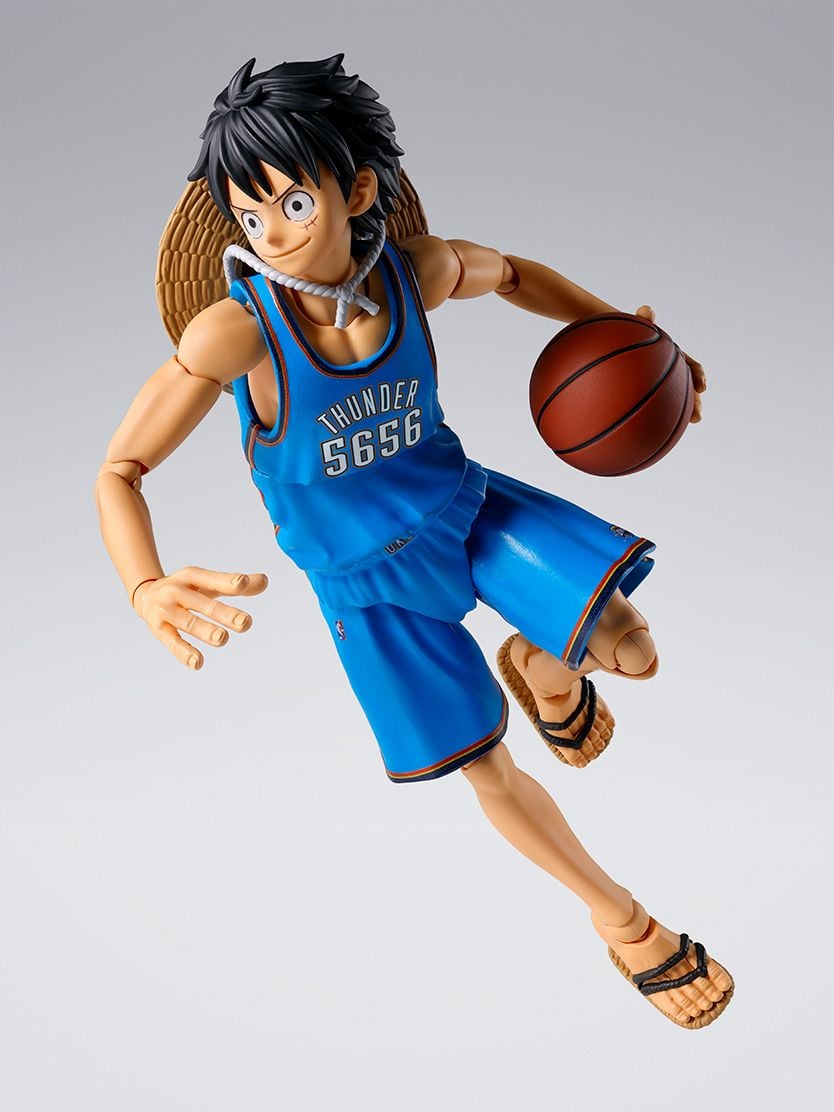 One Piece x NBA S.H.Figuarts Monkey D. Luffy (Oklahoma City Thunder) Exclusive image 6