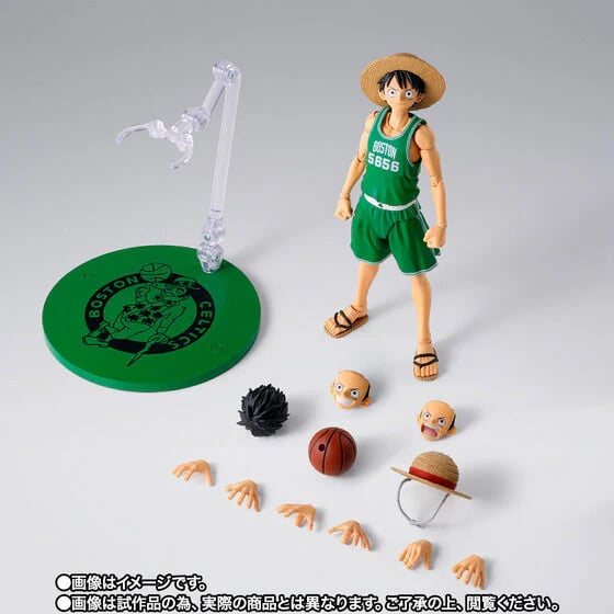 One Piece x NBA S.H.Figuarts Monkey D. Luffy (Boston Celtics) Exclusive image 7