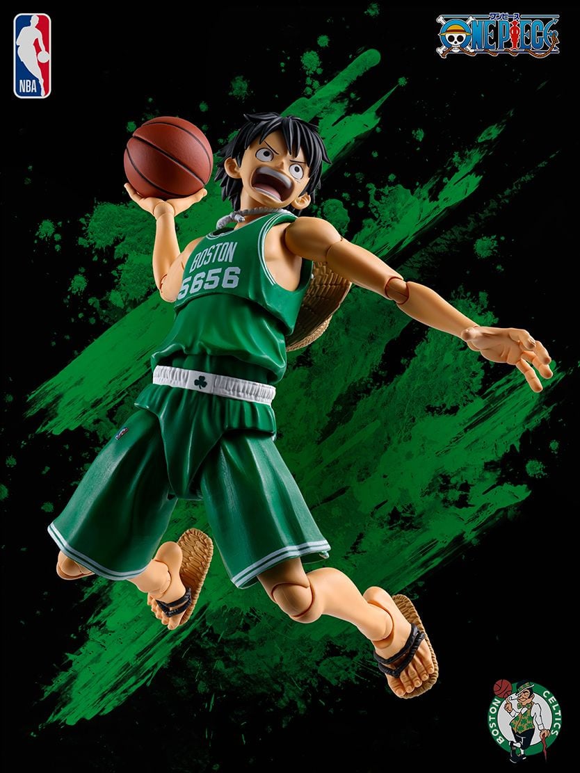 One Piece x NBA S.H.Figuarts Monkey D. Luffy (Boston Celtics) Exclusive image 8