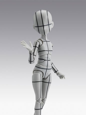 S.H.Figuarts Body-chan Ken Sugimori Edition (Wireframe Gray Color Ver.) image 2