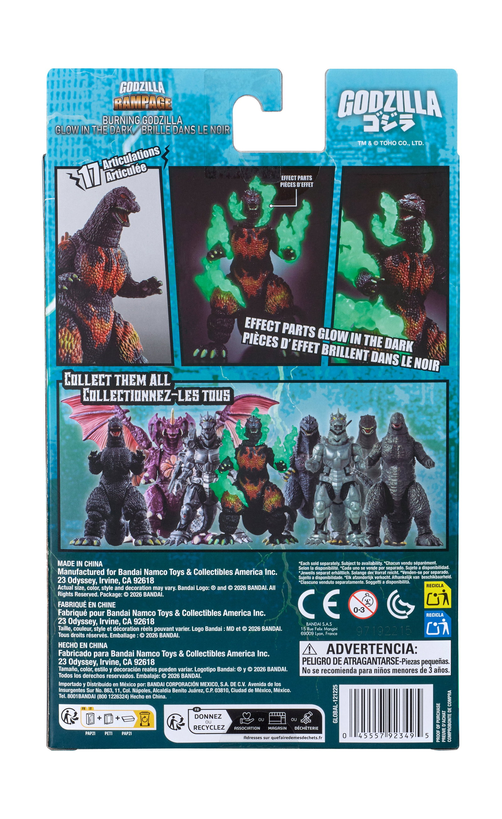 Godzilla vs. Destoroyah (1995) Godzilla Rampage Burning Godzilla (Glow-in-The-Dark Ver.) image 8
