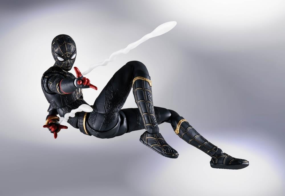 Spider-Man: No Way Home S.H.Figuarts Spider-Man (Black & Gold Suit) image 6