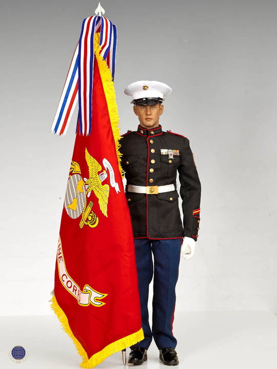 Dress Blue Marine with Garand image 1