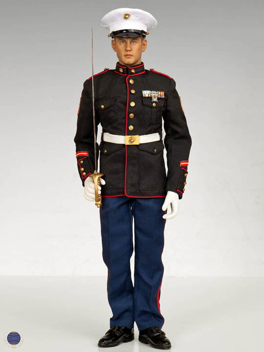 Dress Blue Marine with Garand image 7