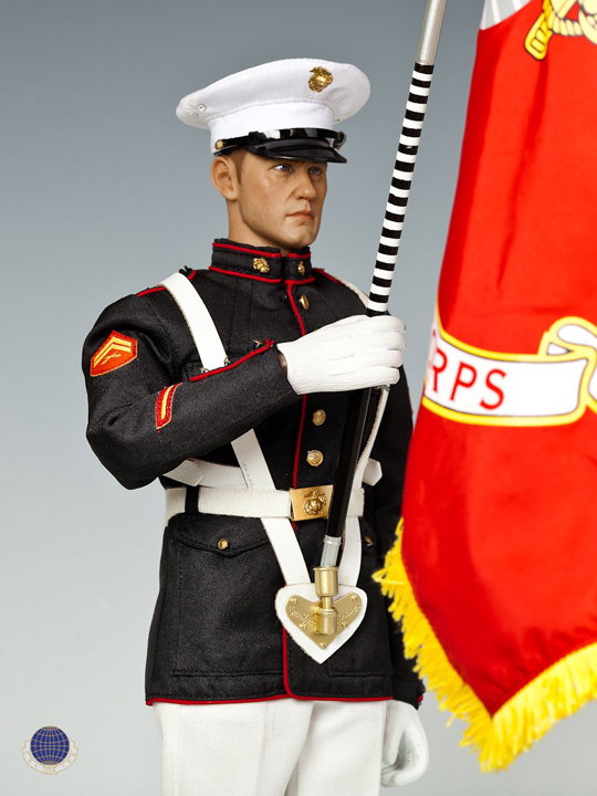 Dress Blue Marine with Garand image 8