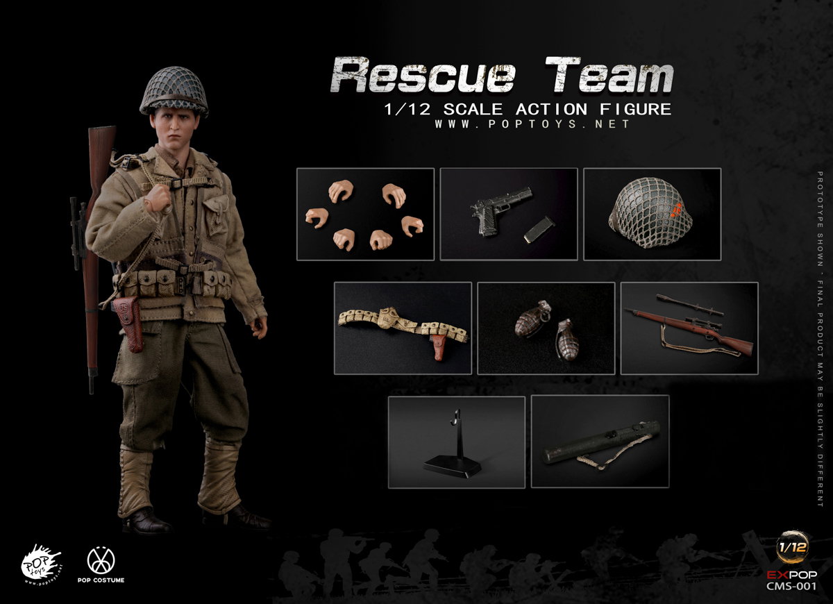 Classic Movie Series World War II US Army Rescue Team Sniper image 10
