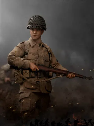 Classic Movie Series Paratrooper of the US Rescue Team in World War II
