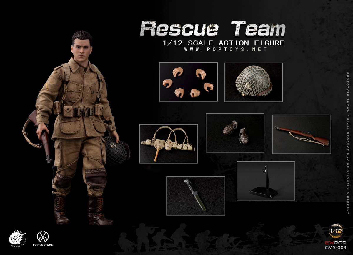Classic Movie Series Paratrooper of the US Rescue Team in World War II image 10