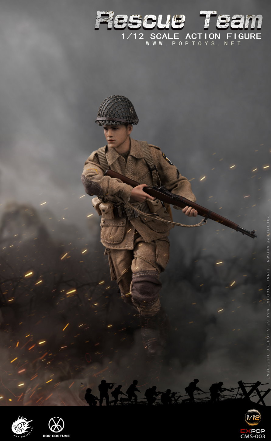 Classic Movie Series Paratrooper of the US Rescue Team in World War II image 5