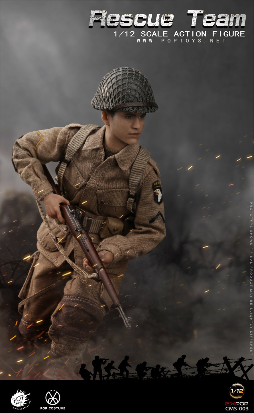 Classic Movie Series Paratrooper of the US Rescue Team in World War II image 7
