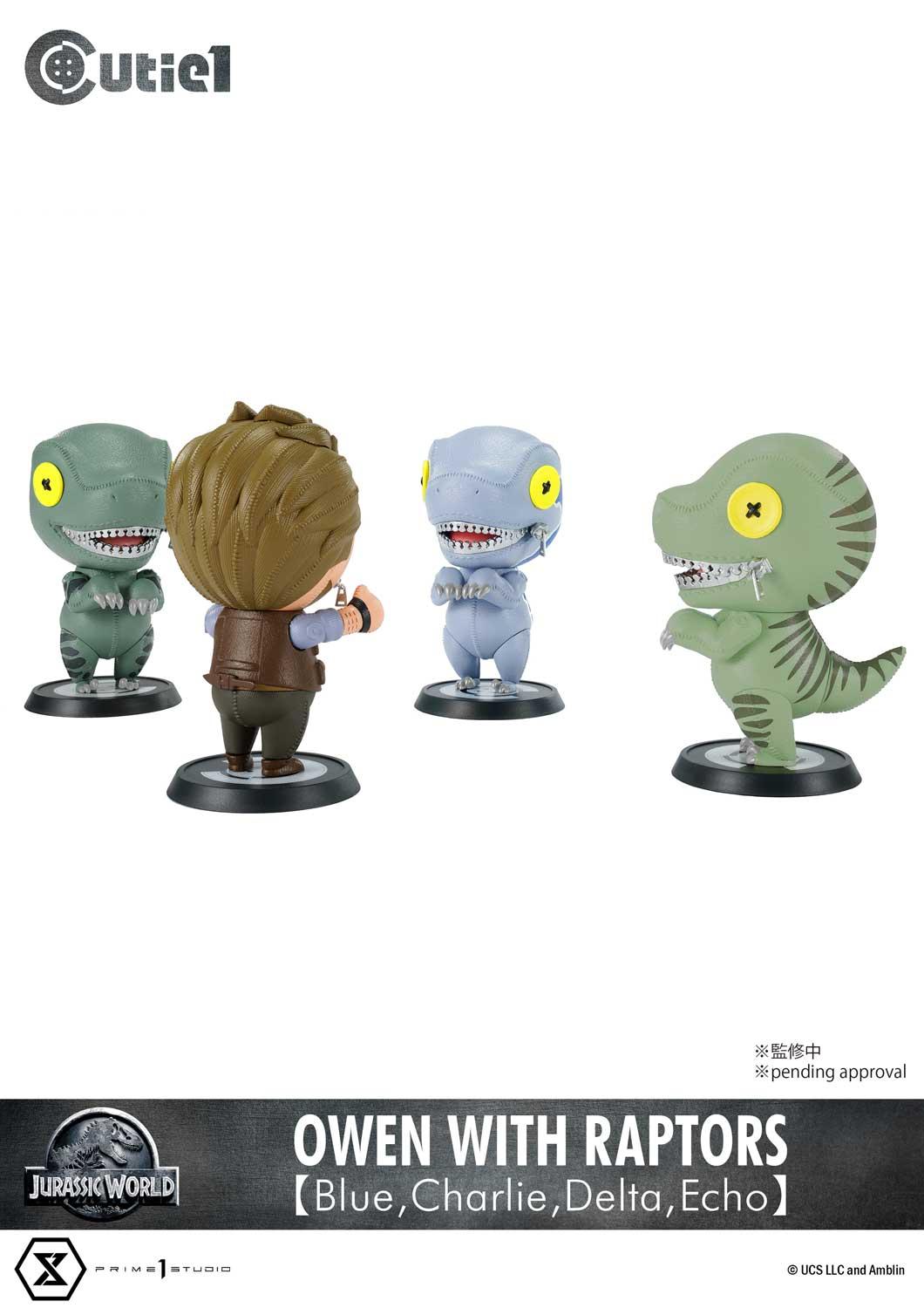 Cutie1 Jurassic World Owen with Raptors [Blue,Charlie,Delta,Echo] image 3