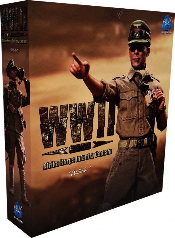 WWII German Afrika Korps Infantry Captain - Wilhelm image 1