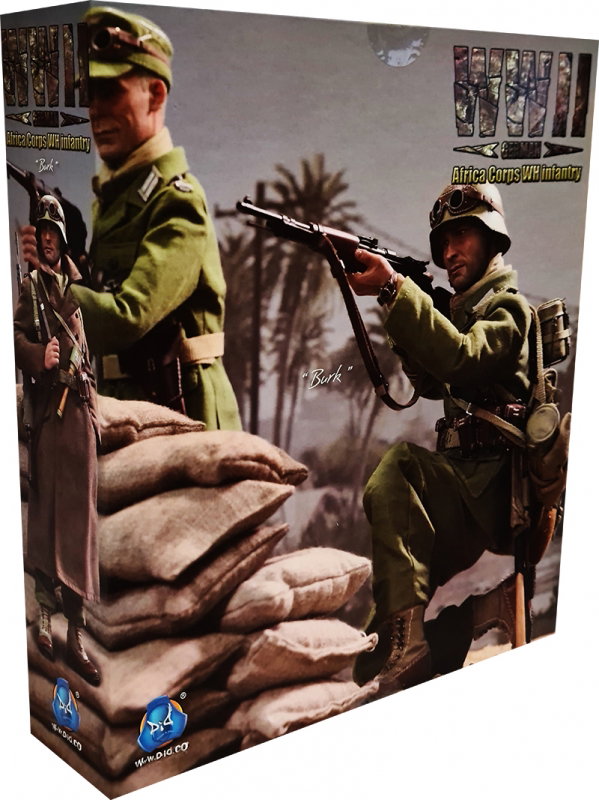 WWII German Afrika Korps WH Infantry - Burk image 1