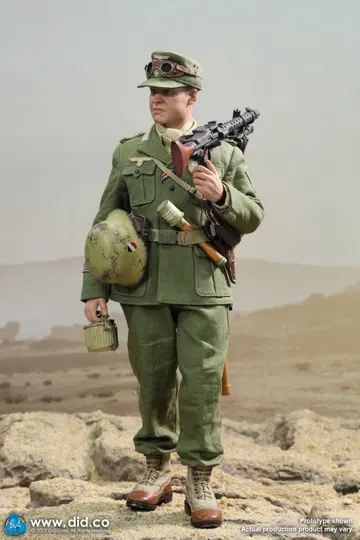 WWII German Afrika Corps WH MG34 Gunner - Bialas