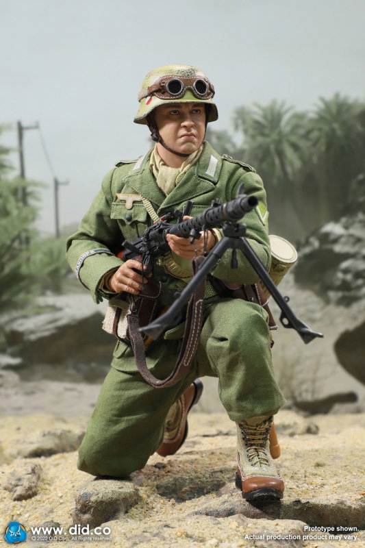 WWII German Afrika Corps WH MG34 Gunner - Bialas image 7