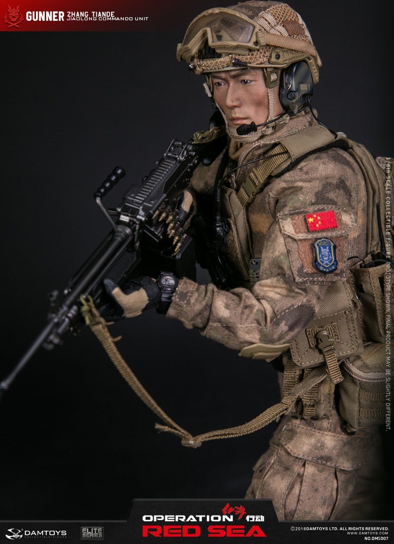 Red Sea PLA Navy Marine Corps "Jiaolong" Special Operations Brigade - Machine Gunner Zhang Tiande image 6