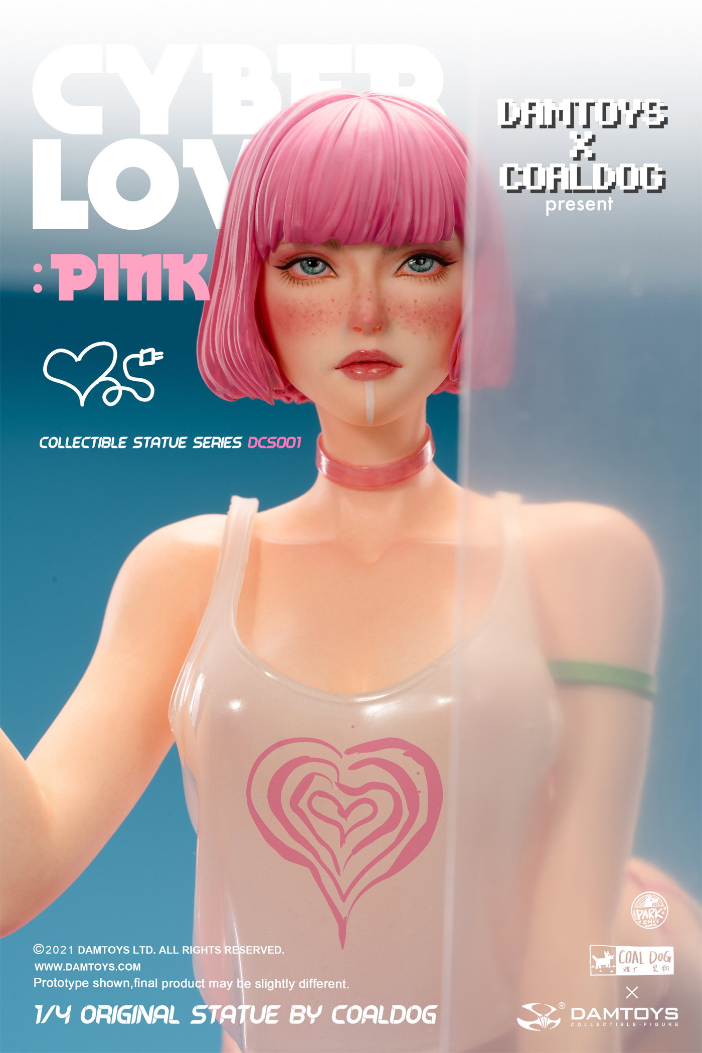 Cyber Lovers - Pink (Double-Headed Sculpture) image 2