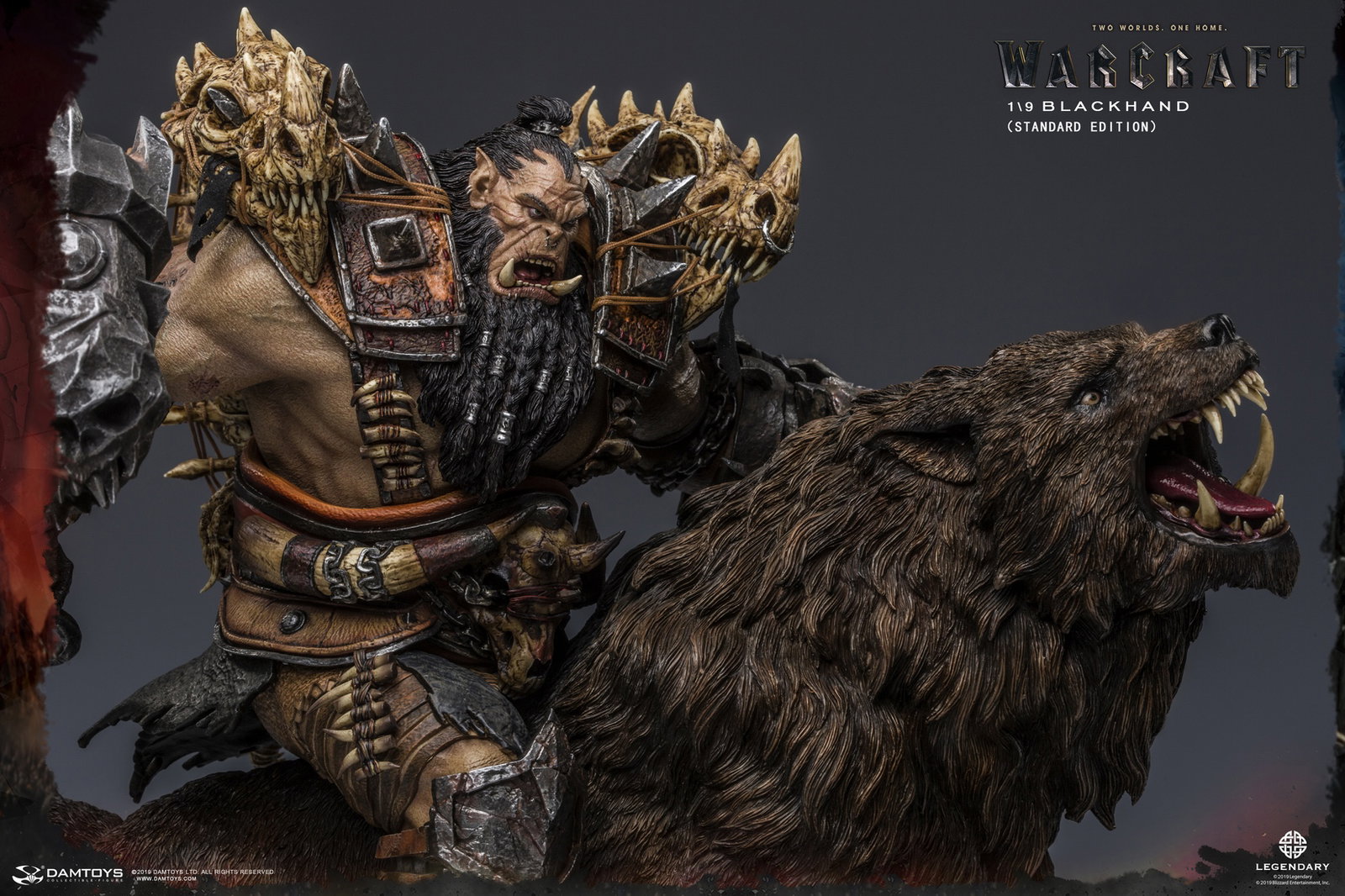 Black Hand Riding a Wolf - Collector's Statue image 10