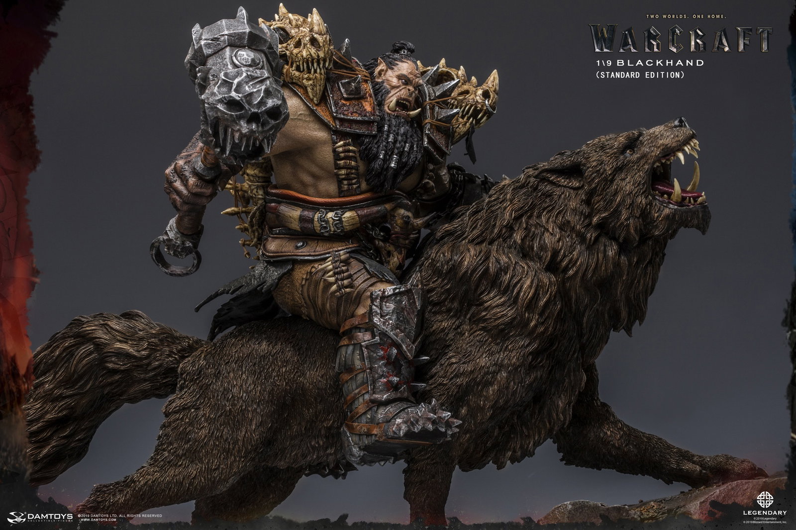 Black Hand Riding a Wolf - Collector's Statue image 7