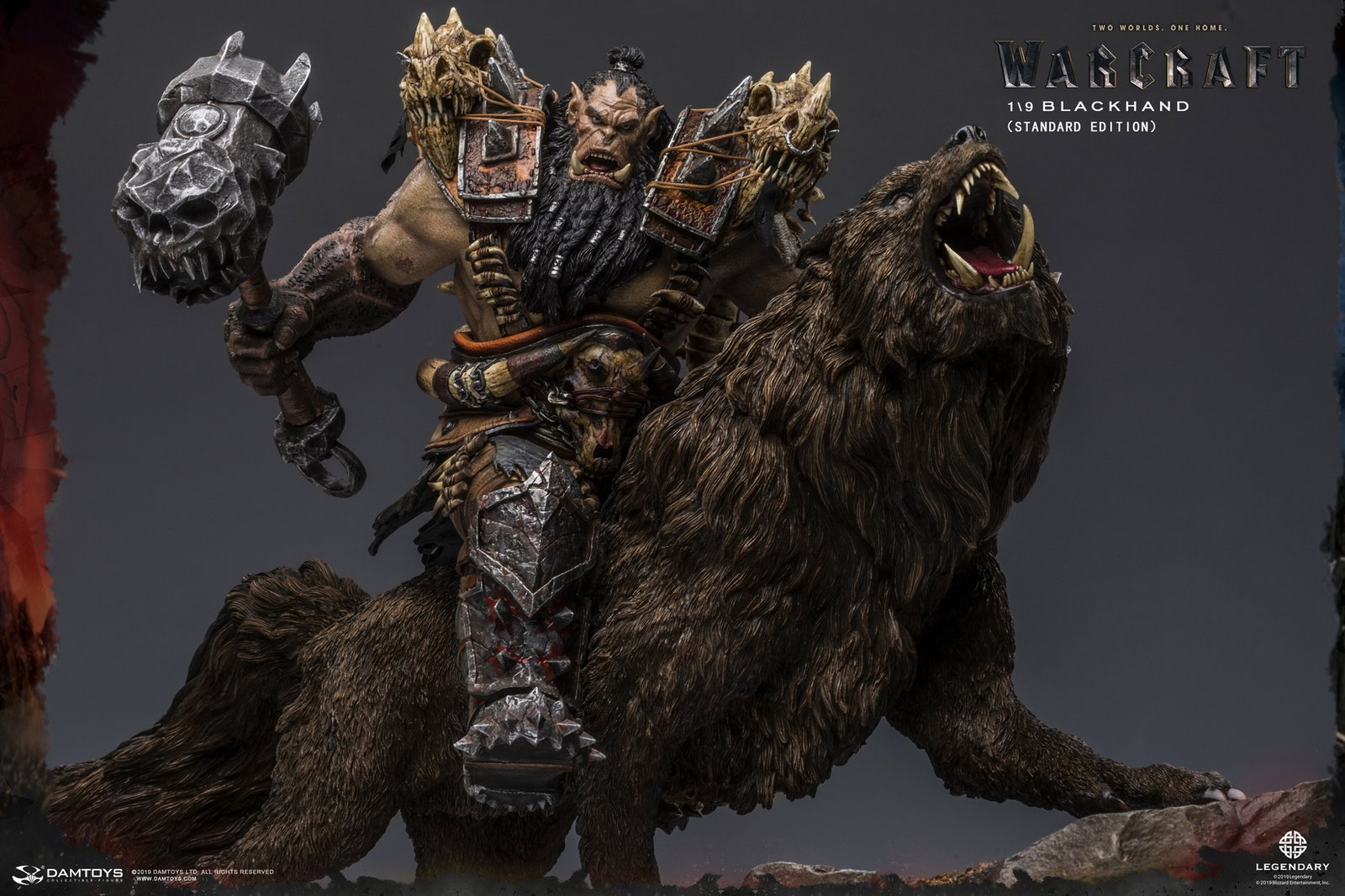 Black Hand Riding a Wolf - Collector's Statue image 8