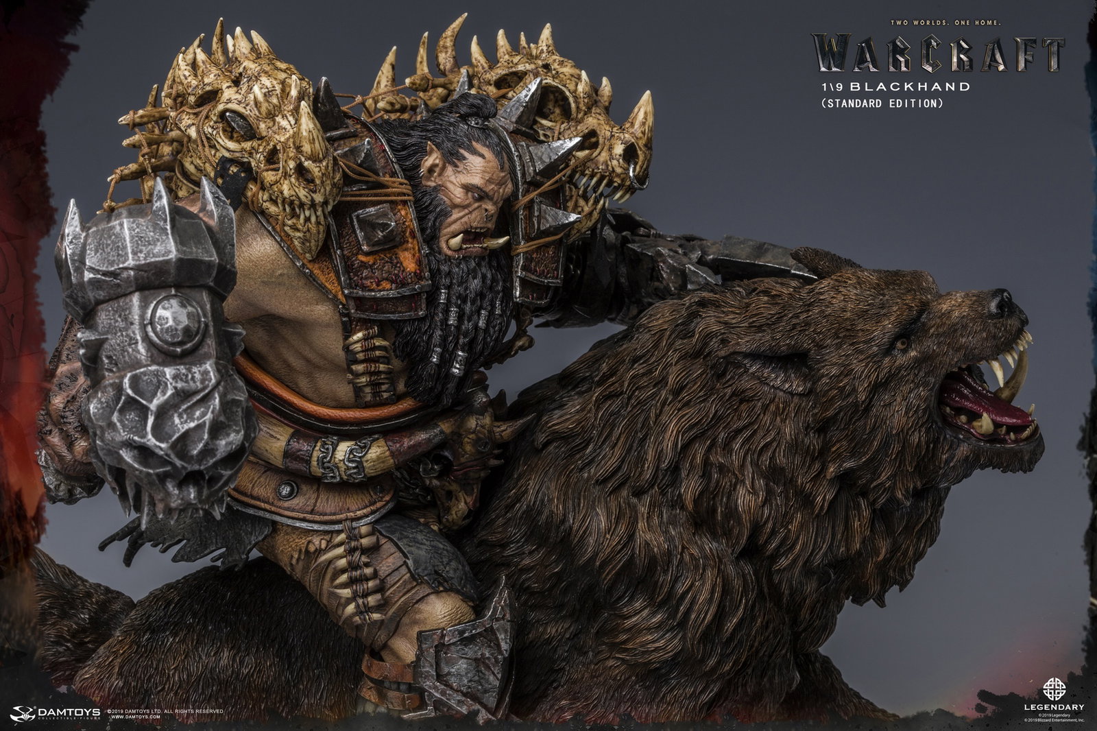 Black Hand Riding a Wolf - Collector's Statue image 9