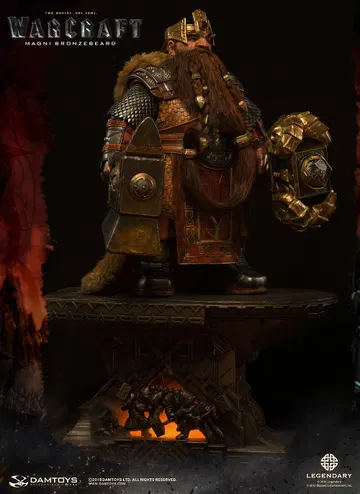 Magni Bronzebeard, exquisite statue