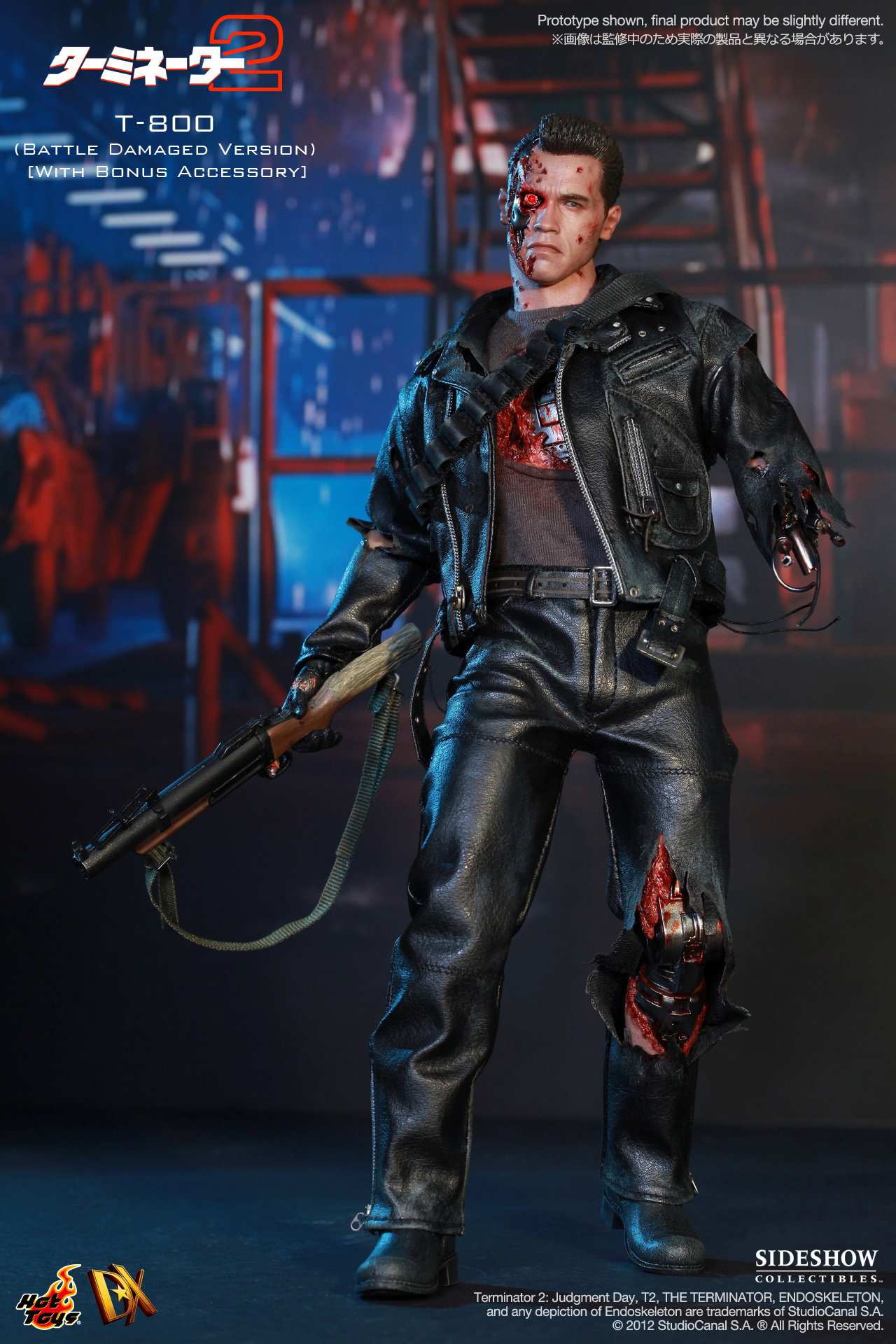 Terminator 2 - T-800 (Battle Damaged Version) [With Bonus Accessory] image 9