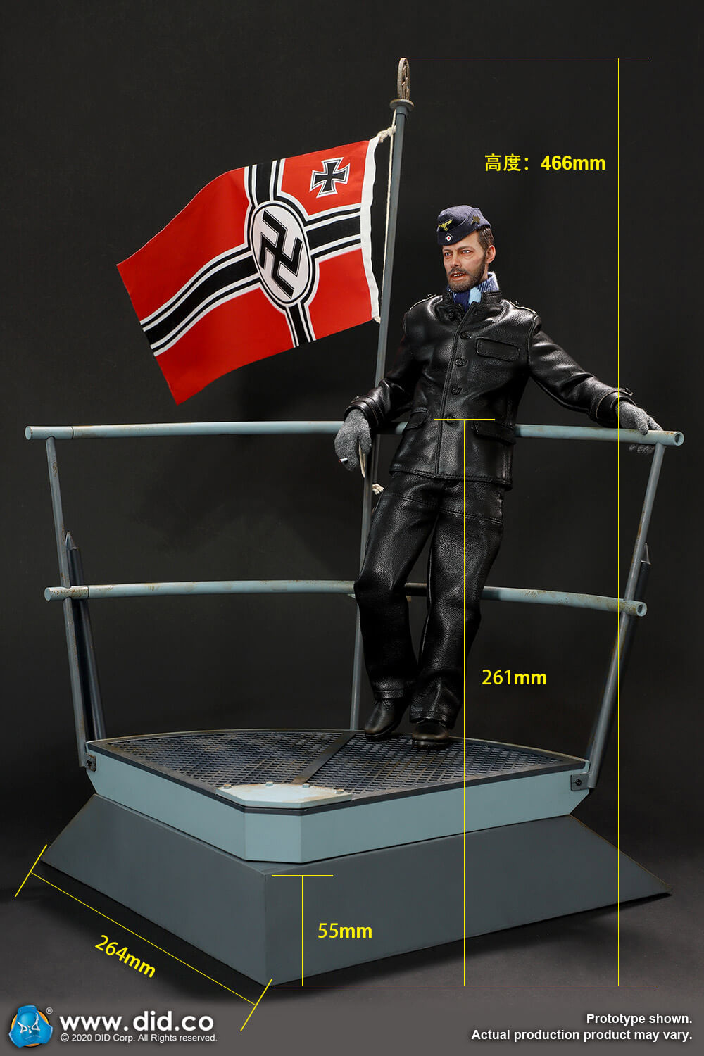 WWII German U-Boat Conning Tower Gun Deck diorama deluxe version image 1