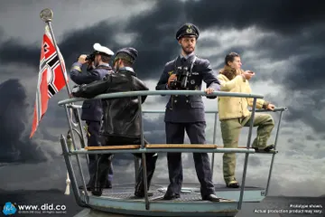 WWII German U-Boat Conning Tower Gun Deck diorama regular version