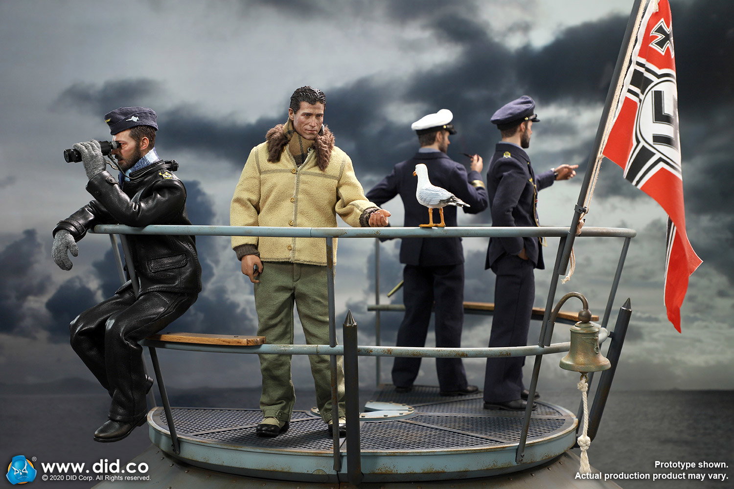 WWII German U-Boat Conning Tower Gun Deck diorama regular version image 2